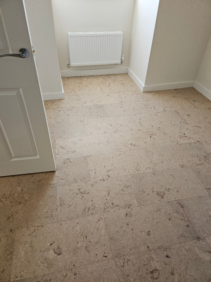 Cork Naturals Fix Glue Down Floor Tiles Twist Cream - Image 3