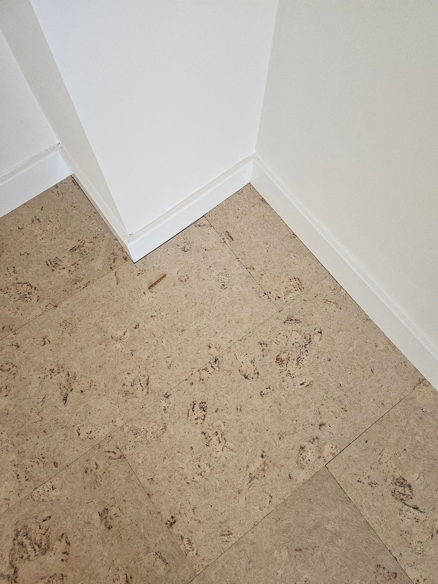 Cork Naturals Fix Glue Down Floor Tiles Twist Cream - Image 4